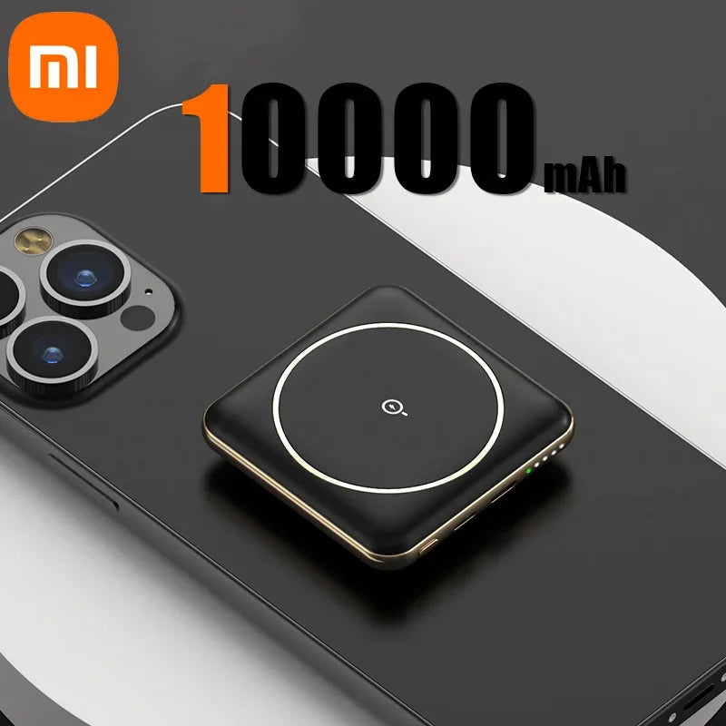 Xiaomi 50000mAh Mini Magnetic Wireless Power Bank Charger Fast Charging Thin External Battery For iphone