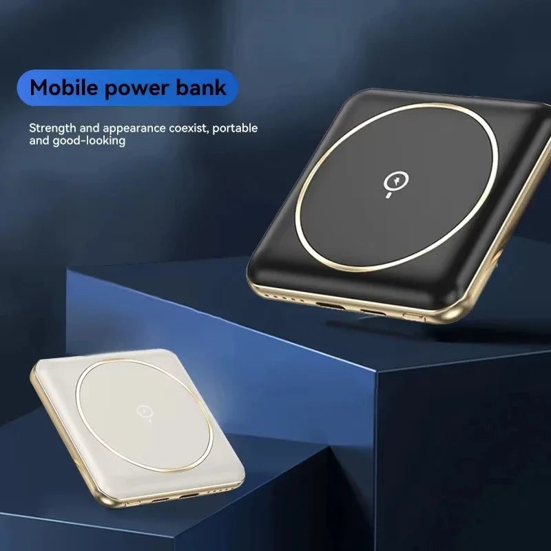 Xiaomi 50000mAh Mini Magnetic Wireless Power Bank Charger Fast Charging Thin External Battery For iphone